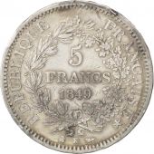 IIme Rpublique, 5 Francs Hercule 1849 K, KM 756.4