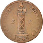 Haiti, 2 Centimes, 1846, TB+, Copper, KM:27.1