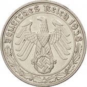 Allemagne, IIIme Reich, 50 Reichspfennig, 1938, Berlin, SUP, Nickel, KM:95