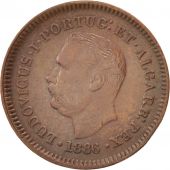 INDIA-PORTUGUESE, GOA, Luiz I, 1/8 Tanga, 1886, TTB+, Cuivre, KM:307