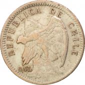 Chile, 10 Centavos, 1918, TTB, Argent, KM:156.3