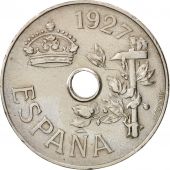 Espagne, Alfonso XIII, 25 Centimos, 1927, TTB, Copper-nickel, KM:742