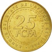 tats de lAfrique centrale, 25 Francs, 2006, Paris, SPL, Brass, KM:20