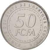 tats de lAfrique centrale, 50 Francs, 2006, Paris, SPL, Stainless Steel, K...